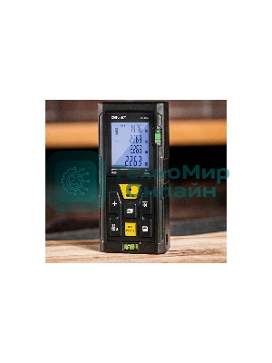 Лазерный дальномер Deli DL4169 (Диапазон измерения 0,05~60м, точность измерения: ±3мм)