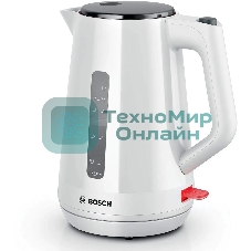 Чайник электрический Bosch TWK1M121 1.7 л, 2400 Вт, белый корпус: пластик