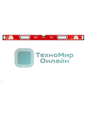 Уровень алюминиевый Matrix, магнит фрезеров 3 глазка 2 комп, рукоятки, 1000 мм