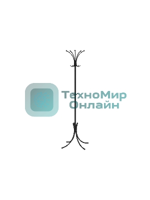 Вешалка напольная ЗМИ Корона стойка черный ВНП 366