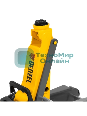 Домкрат гидравлический подкатной с фиксатором Denzel 2,5 т, 85-385 мм