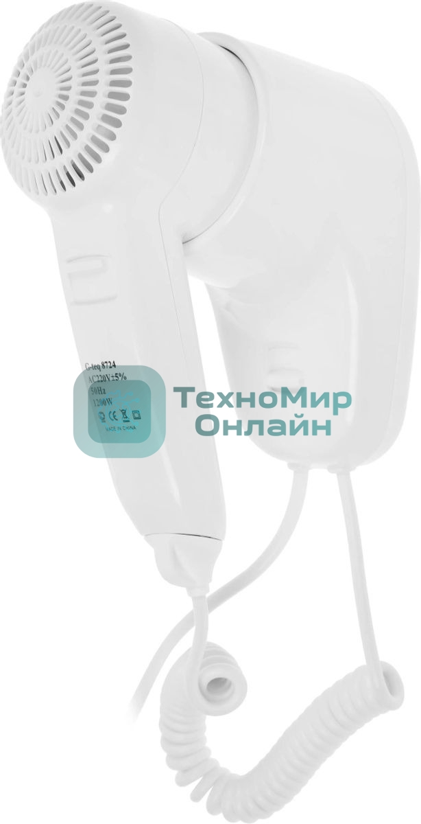 Фен G-TEQ 8724 белый, 1200 Вт