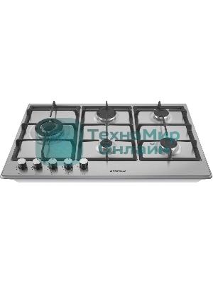 Газовая панель Maunfeld EGHS.95.33CS/G, 5 конфорок, нержавеющая сталь, серебристый