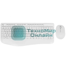 Комплект клавиатура+мышь Qumo Space K57/M75 беспроводной, USB, 1200 DPI, белый