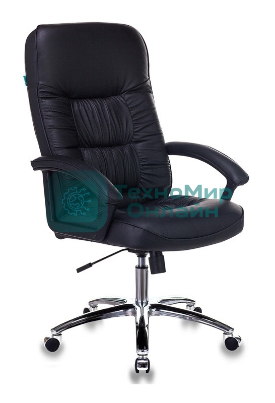 Кресло Бюрократ T-9908AXSN-AB черный, кожа