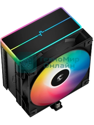 Кулер для процессора DEEPCOOL AG500 BK ARGb V2 черный 120мм алюминий+медь 1900rpm 29.4db 40pin 240W 160мм