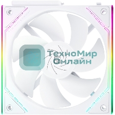 Кулер для корпуса Thermalright TL-M12QRW Reverse (124x120x25mm, 4-pin PWM, ARGB, 47.6CFM, 23.2dBA, 1500RPM, White)