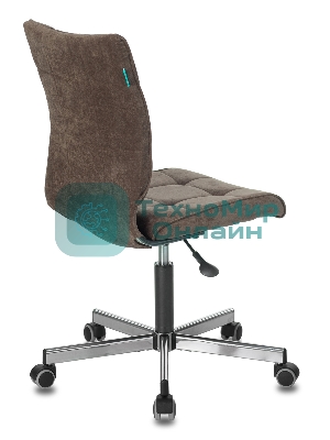 Кресло Бюрократ CH-330M/LT-10 темно-коричневый, экокожа, 120 кг, механизм качания, без подлокотников