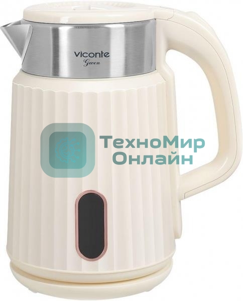 Чайник электрический Viconte VC-3335 2.3л, бежевый