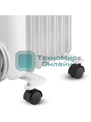 Масляный обогреватель Vitek VT-1708 W (7 секций) белый, 1500 Вт, 20 м2, термостат