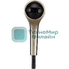 Фен BQ HD1211M черный/золотой, 1800 Вт, ионизация