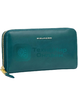 Кошелек женский Piquadro Blue Square PD1515B2R/OT3 синий петроль натур.кожа