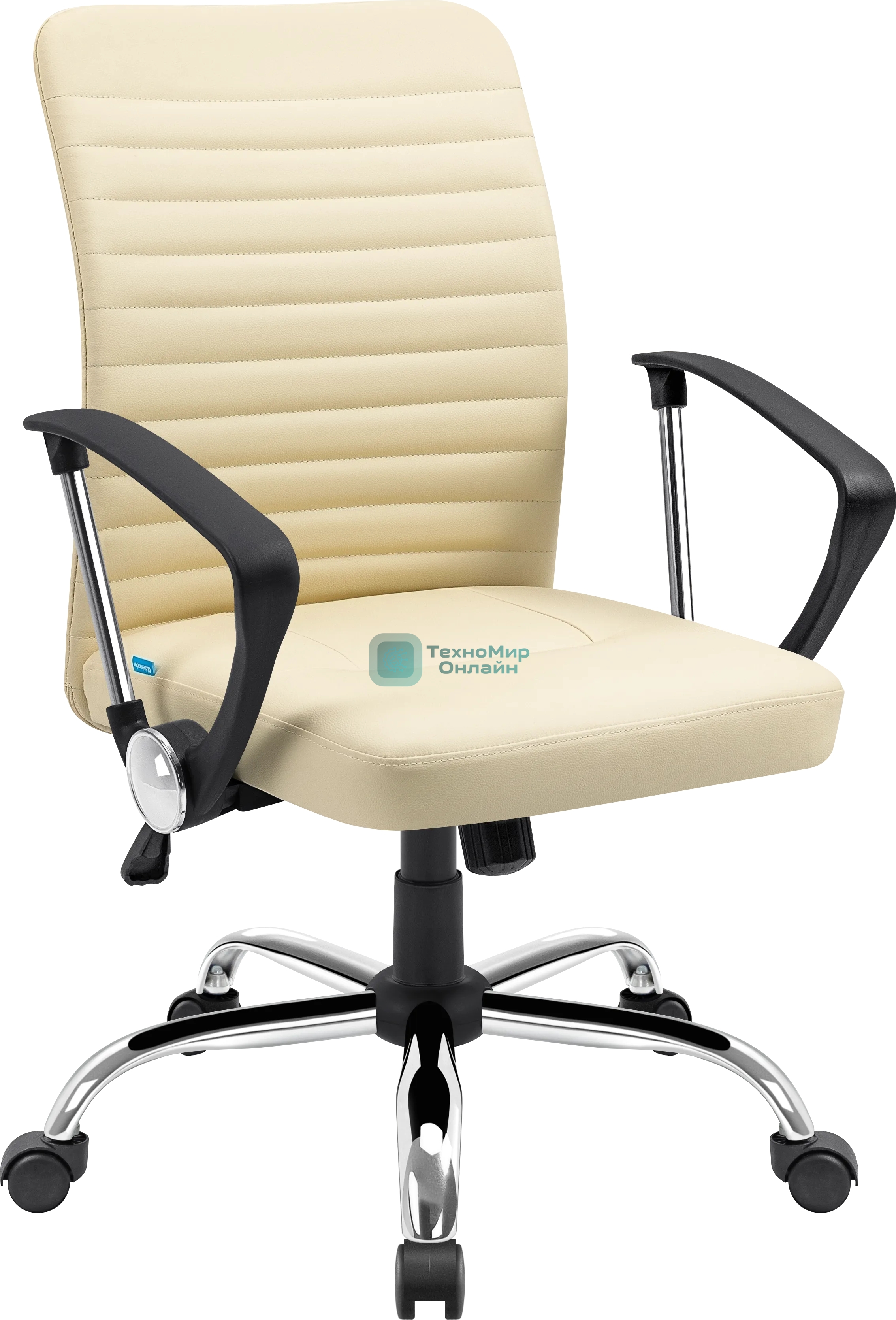 Кресло Defender DUBLIN бежевый, экокожа