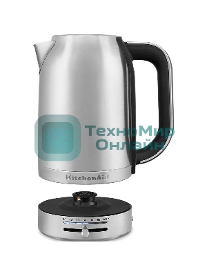 Чайник электрический KitchenAid 5KEK1701ESX стальной, 1.7 л, 2400 Вт