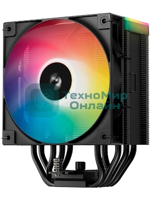 Кулер для процессора DEEPCOOL AG500 BK ARGb V2 черный 120мм алюминий+медь 1900rpm 29.4db 40pin 240W 160мм