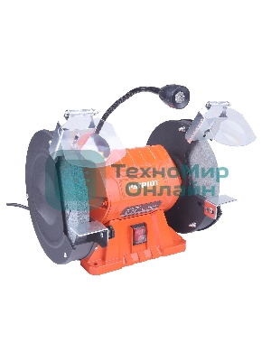 Станок заточной PATRIOT Expert GM 200 L, подсветка, 550Вт, 2980об/мин, 200мм диск, А36/А60 зерн, посадочный 16 мм, асинхронный, адаптер на круги 32 мм