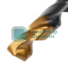 Сверло по металлу Denzel 12 мм, HSS-Tin, Golden Tip, 6 шт.