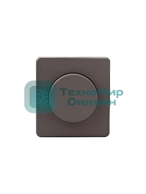 Светорегулятор Kranz KR-78-0732-2 ROUND (диммер) 300Вт с/у титан