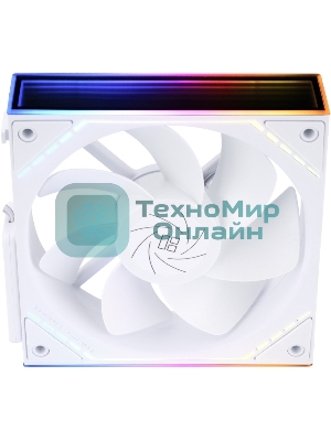Кулер для корпуса Thermalright TL-M12QRW Reverse (124x120x25mm, 4-pin PWM, ARGB, 47.6CFM, 23.2dBA, 1500RPM, White)