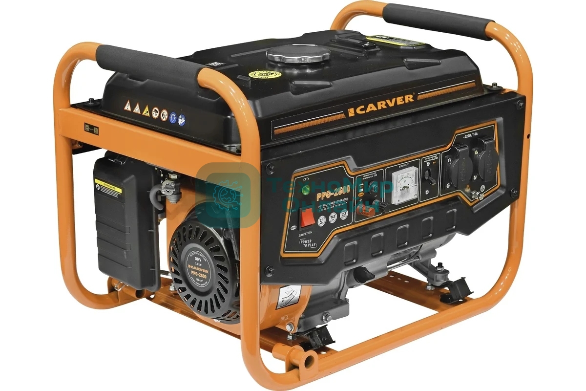 Электрогенератор бензиновый Carver PPG-2500, 2.3 кВт, 67 дБ, 40 кг