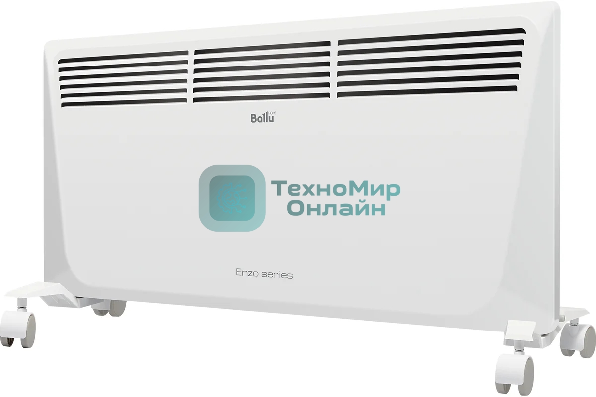 Конвектор электрический Ballu Enzo BEC/EZER-2000 белый, 2000 Вт, 25 м2, термостат, дисплей