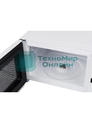 Микроволновая печь Midea MM720CKE белый, 20 л, 700 Вт, переключатели - поворотный механизм
