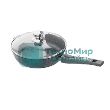 Сковорода Гранит С024701 24 см, съем. руч., крышка