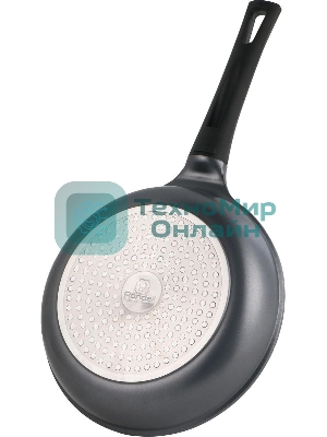 Сковорода Rondell Baselard RDA-2004 круглая 28 см, покрытие: Xylan Plus ручка несъемная (без крышки) темно-серый