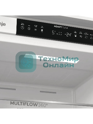 Встраиваемый холодильник Gorenje NRKI519141 белый двухкамерный 207/68 л морозилка снизу, No Frost
