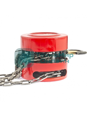 Таль цепная Matrix 1 т, h подъема 2,5 м, расстояние между крюками 300 мм