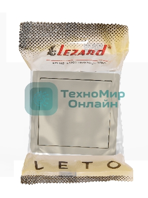 Выключатель 1-кл. ОП LETO крем LEZARD 752-0300-100