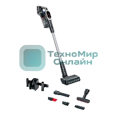 Пылесос вертикальный Bosch BCS931GAC серый, питание от аккумулятора, уборка сухая, пылесборник 0.4 л