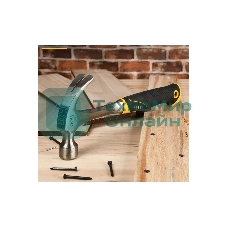 Молоток-гвоздодер Deli DL5072 450 гр, цельнокованный, прорезиненныя рукоять