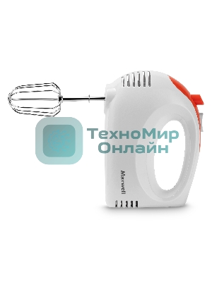 Миксер Maxwell MW-1358, 300вт ручной, белый