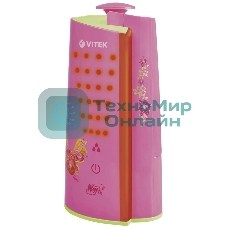 Увлажнитель ультразвуковой Vitek WX-3101, 10кв.м, 1,3л, 20Вт, подсветка, розовый