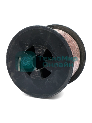 Акустический кабель Power Cube, 2x0,5, 100M, прозрачный, на катушке