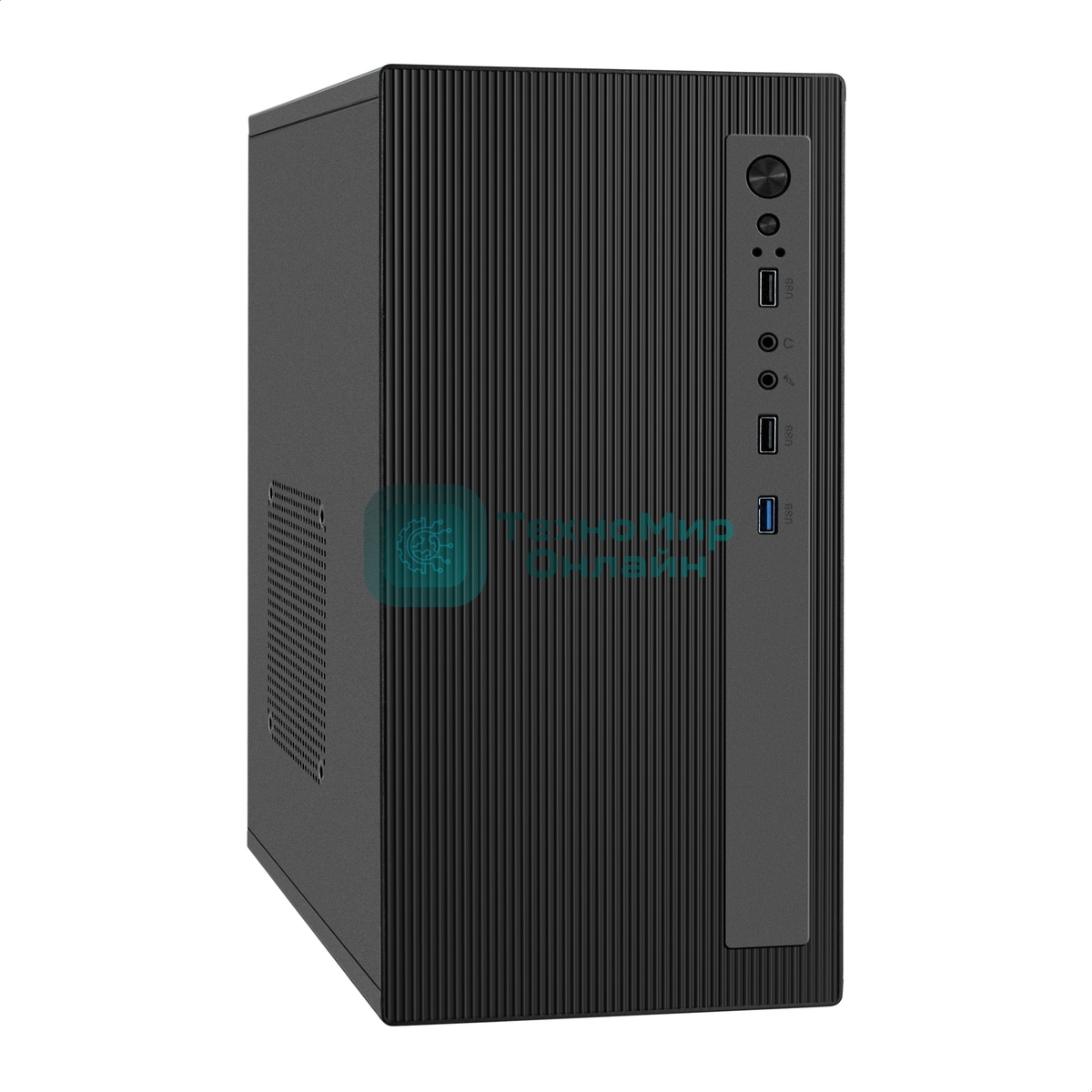 Компьютерный корпус Minitower ExeGate BAA-303MU-UNS400 (mATX, БП UNS400 с вент. 12см, 2*USB+1*USB 3.0, HD Audio, черный)
