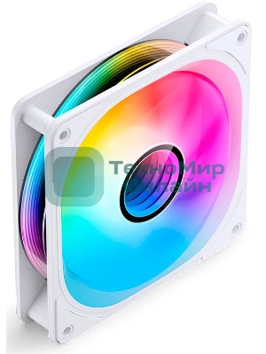 Вентилятор для корпуса JONSBO FR-606WR Reverse (120x120x25мм, 4-pin PWM, ARGb, 35.99CFM, 26.5dBA, 1500RPM, белый)