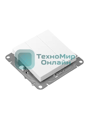 Механизм выключателя EKF UP1-SWW-31 трехклавишный, белый Эпика