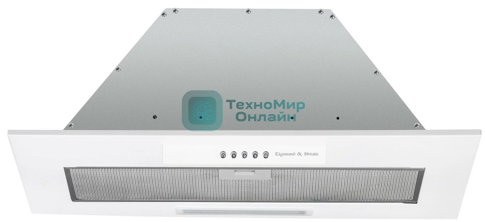 Вытяжка встраиваемая Zigmund & Shtain K 012.7 W белый, 70 см, 1010 куб. м/ч, 74 дБ