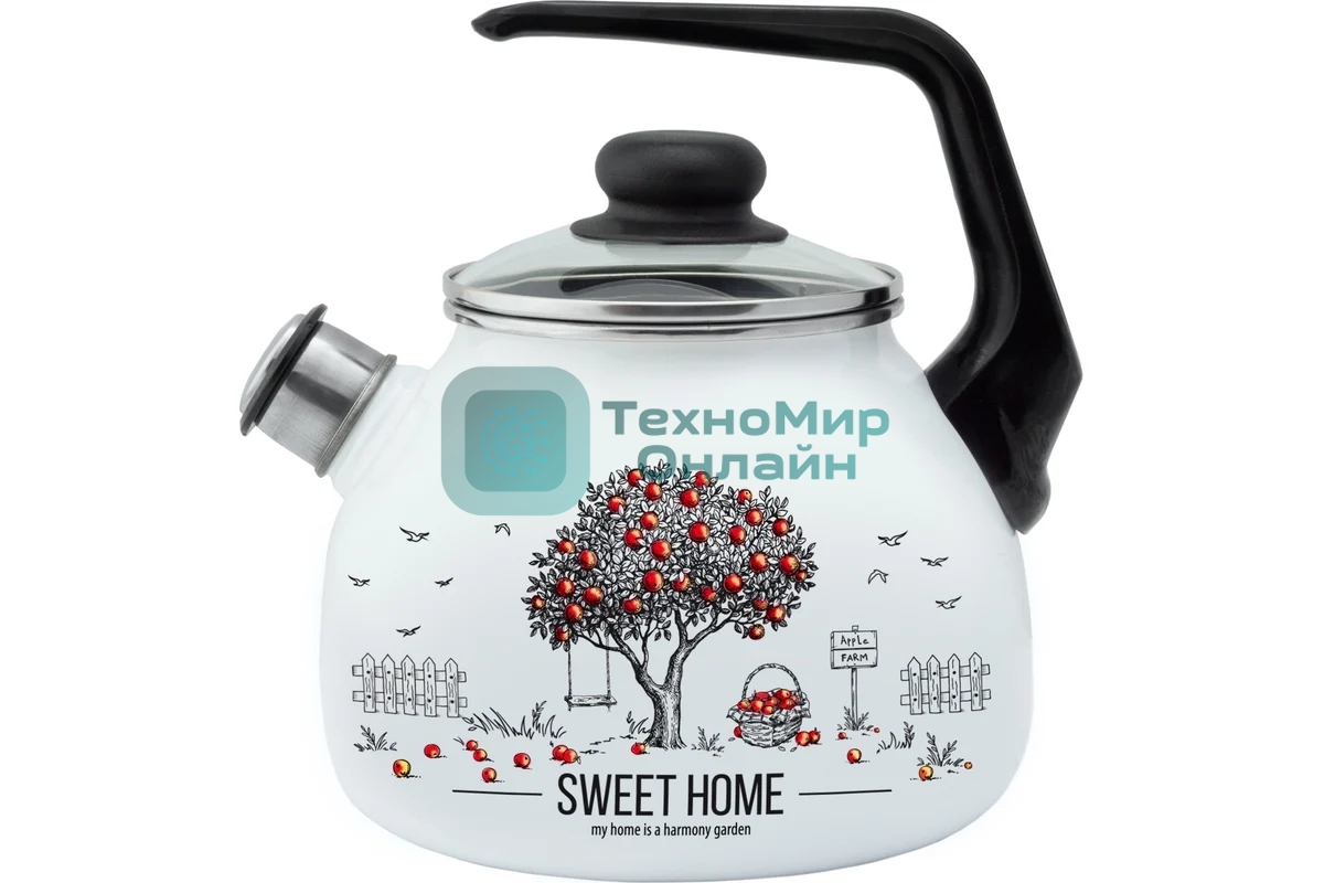Чайник APPETITE 4с209я Apple Tree эмал 3,0л
