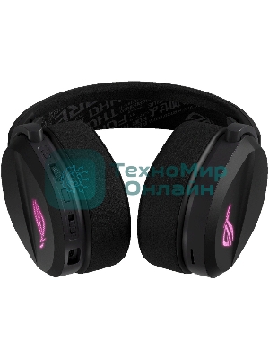 Гарнитура ASUS A501 ROG чёрный, беспроводная, Bluetooth, подсветка