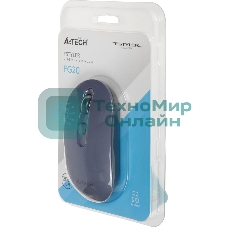 Мышь беспроводная A4Tech Fstyler FG20 пепельный/синий, 2000 dpi, радиоканал, USB, кнопки - 4