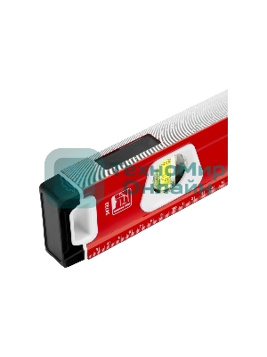 Уровень алюминиевый Matrix, магнит фрезеров 3 глазка 2 комп, рукоятки, 1000 мм