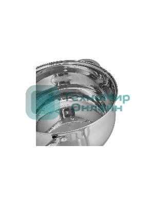 Кастрюля WEBBER BE-355/2 6,5 л, 24 см, из нержавеющей стали со стеклянной крышкой