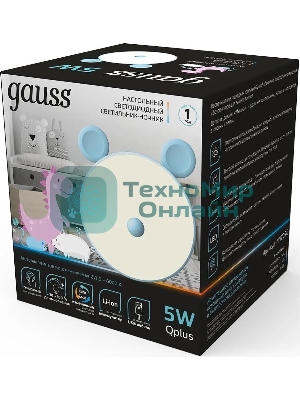 Ночник Gauss NN7026 мышка голубой