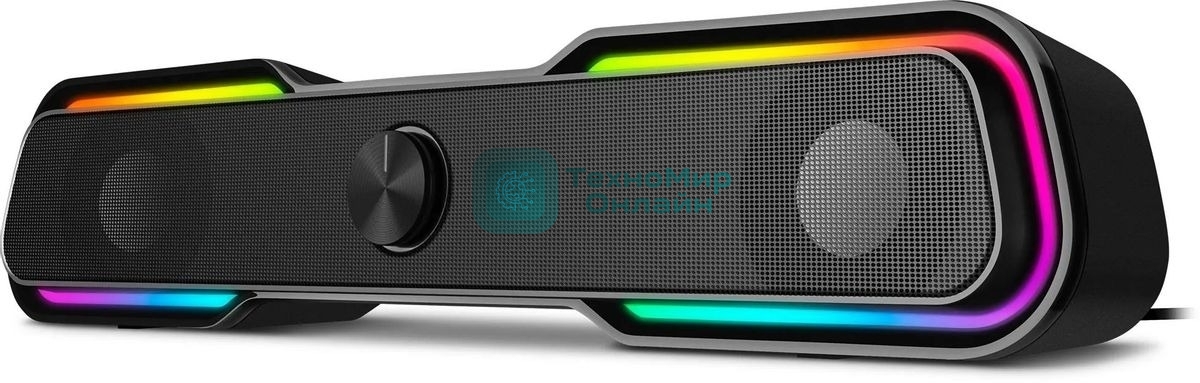 Акустическая система SVEN 450 2.0 (2x5W, Bluetooth, RGb-подсветка) черная