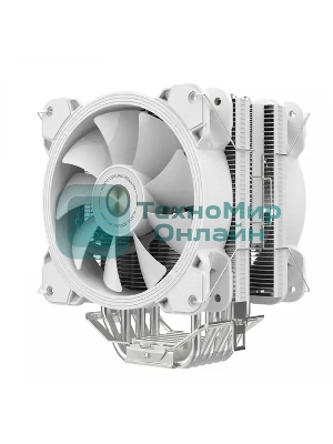 Кулер для процессора Alseye H120D белый, 120 мм, алюминий/медь, 2000 об/мин, 35.5 дБ, 4 pin, 200 Вт, 154 мм