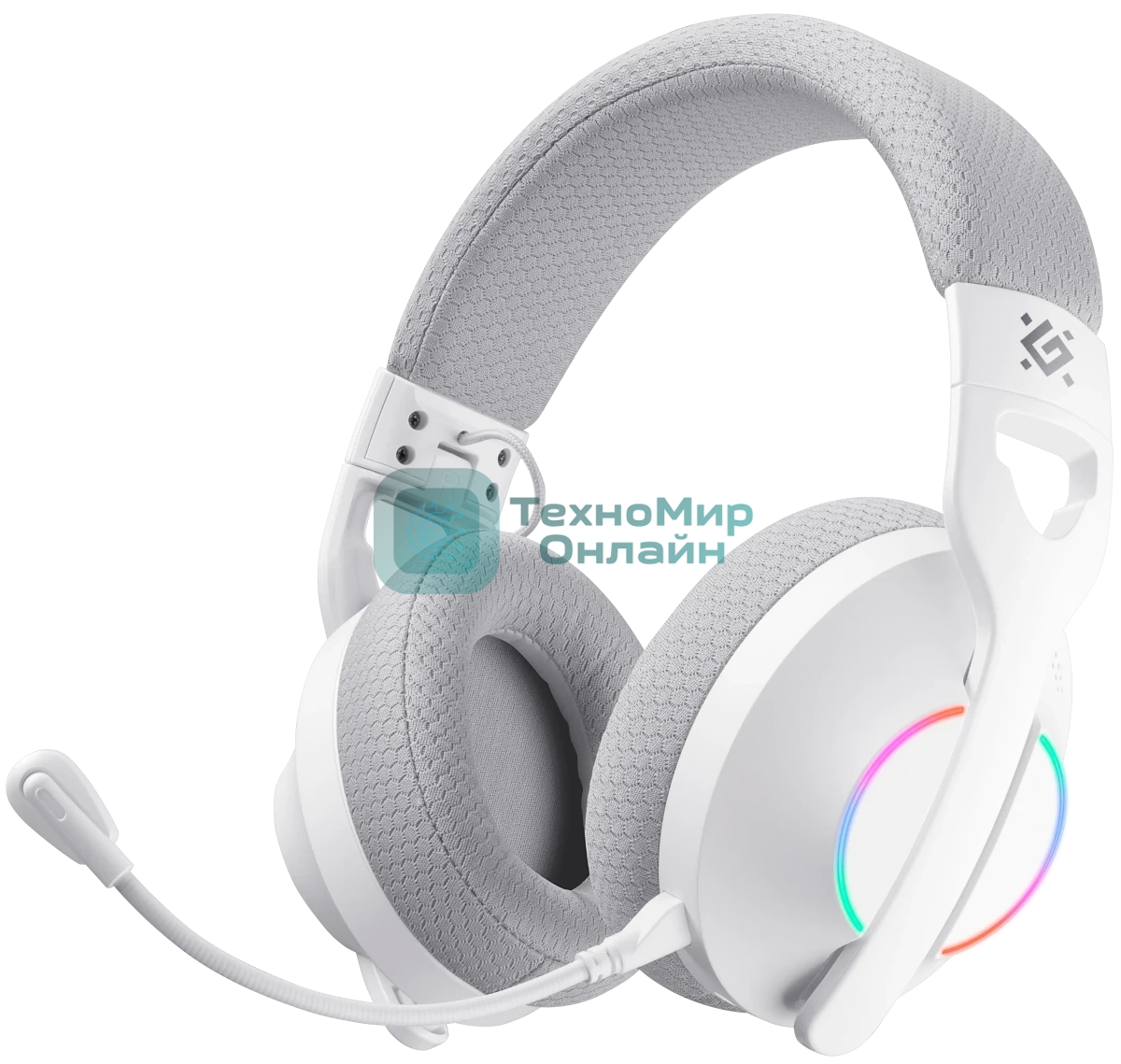 Гарнитура Defender Weaver Pro белый, беспроводная, радиоканал, до 20 ч, подсветка