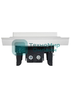 Выключатель 1-кл. СП BRITE ВСР10-1-0-БрАБ 10А в сборе арктич. бел. IEK BR-V10-0-10-K91-F